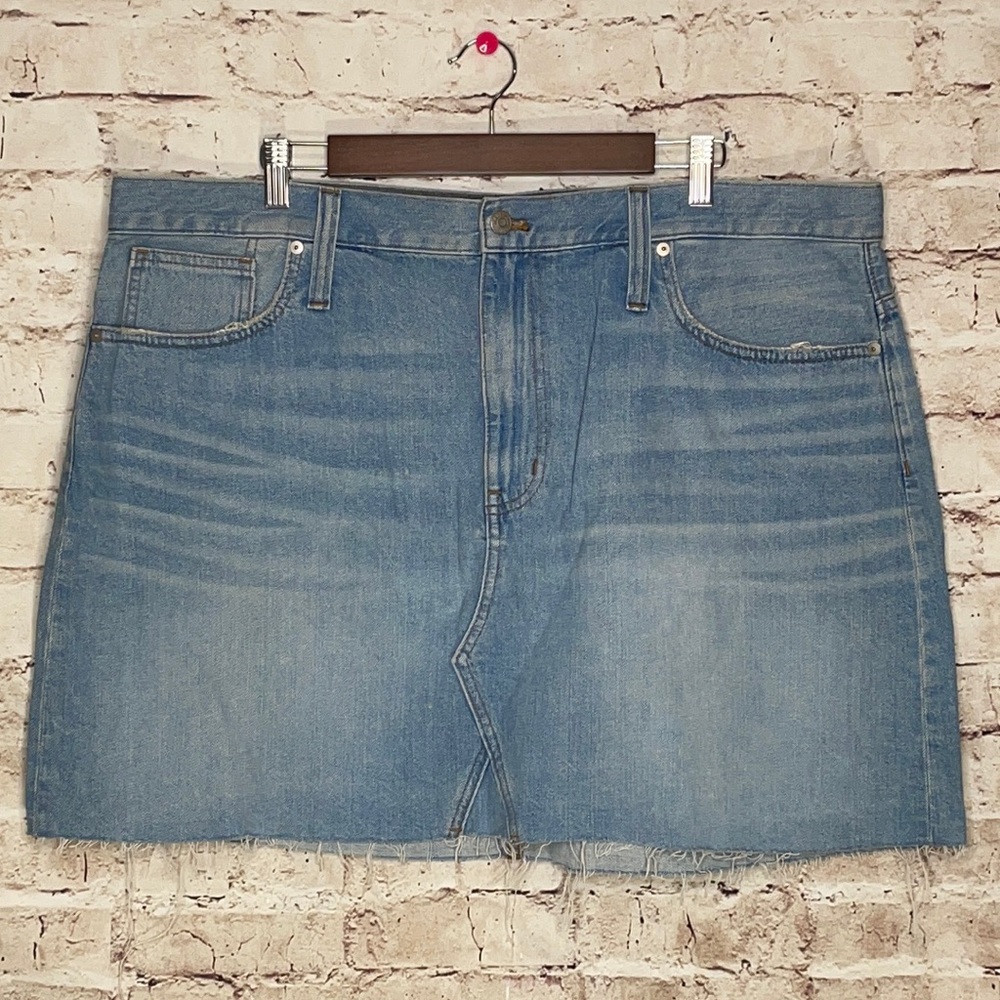 Madewell Rigid Denim A-Line Skirt
